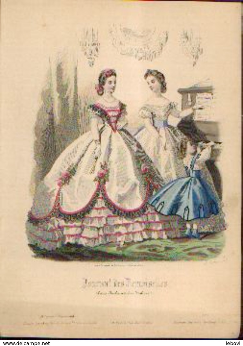 Lot de 30 gravures de mode (circa 1865/66)