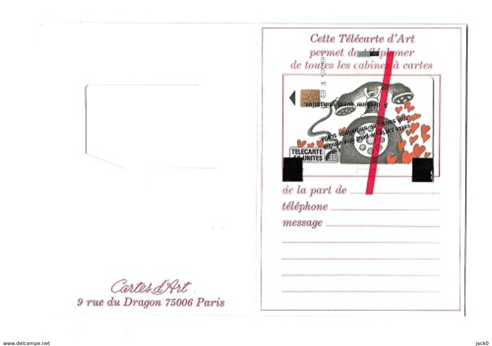 Télécarte  N S B  50 U  F 8  NAIFS  ET  PRIMITIFS - Coeurs  Cote  260  €,  Phonecote  2008 - 1987