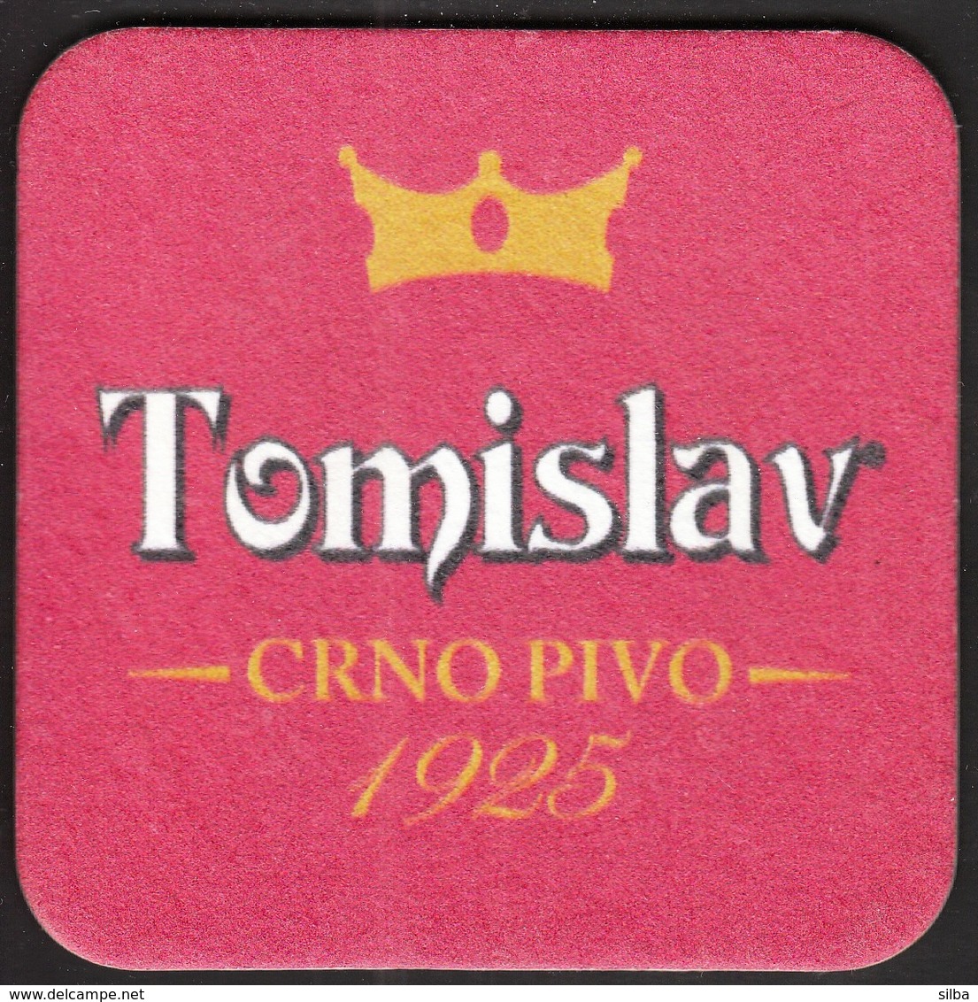 TOMISLAV Black / Beer, Bier / Coaster, Mat, Mats / Croatia - Sous-bocks