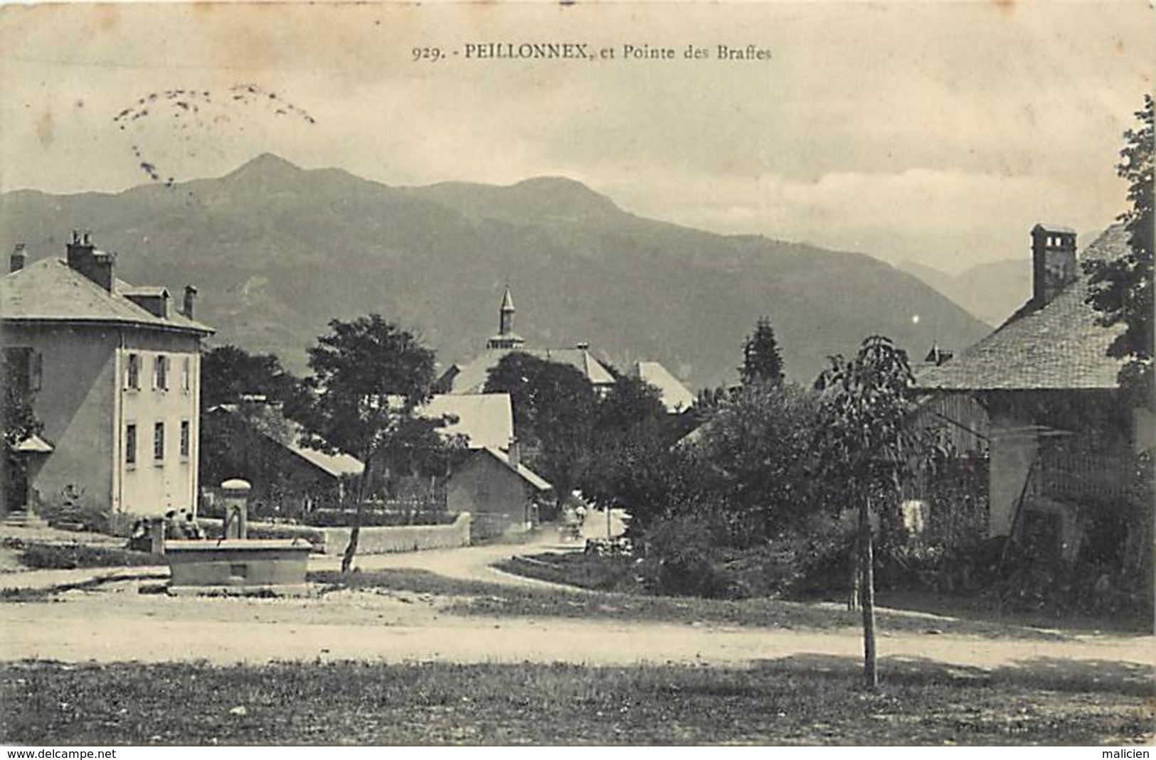 -dpts Div.-ref-AB497- Haute Savoie - Peillonnex - Vue Et Pointe De Braffes - Fontaine - Fontaines - - Peillonnex