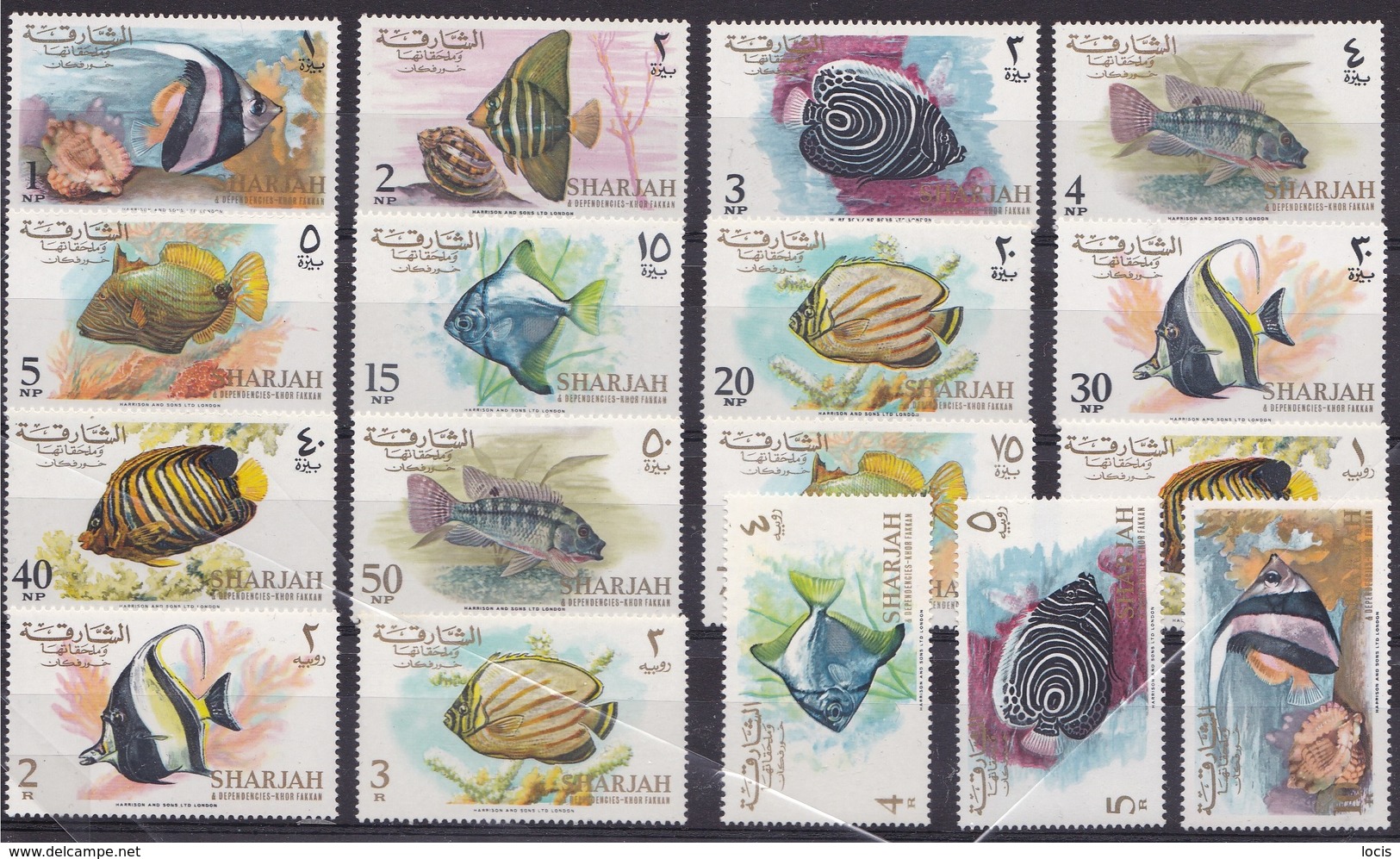 SHARJAH, KHOR FAKKAN 1966 MNH** - Fische