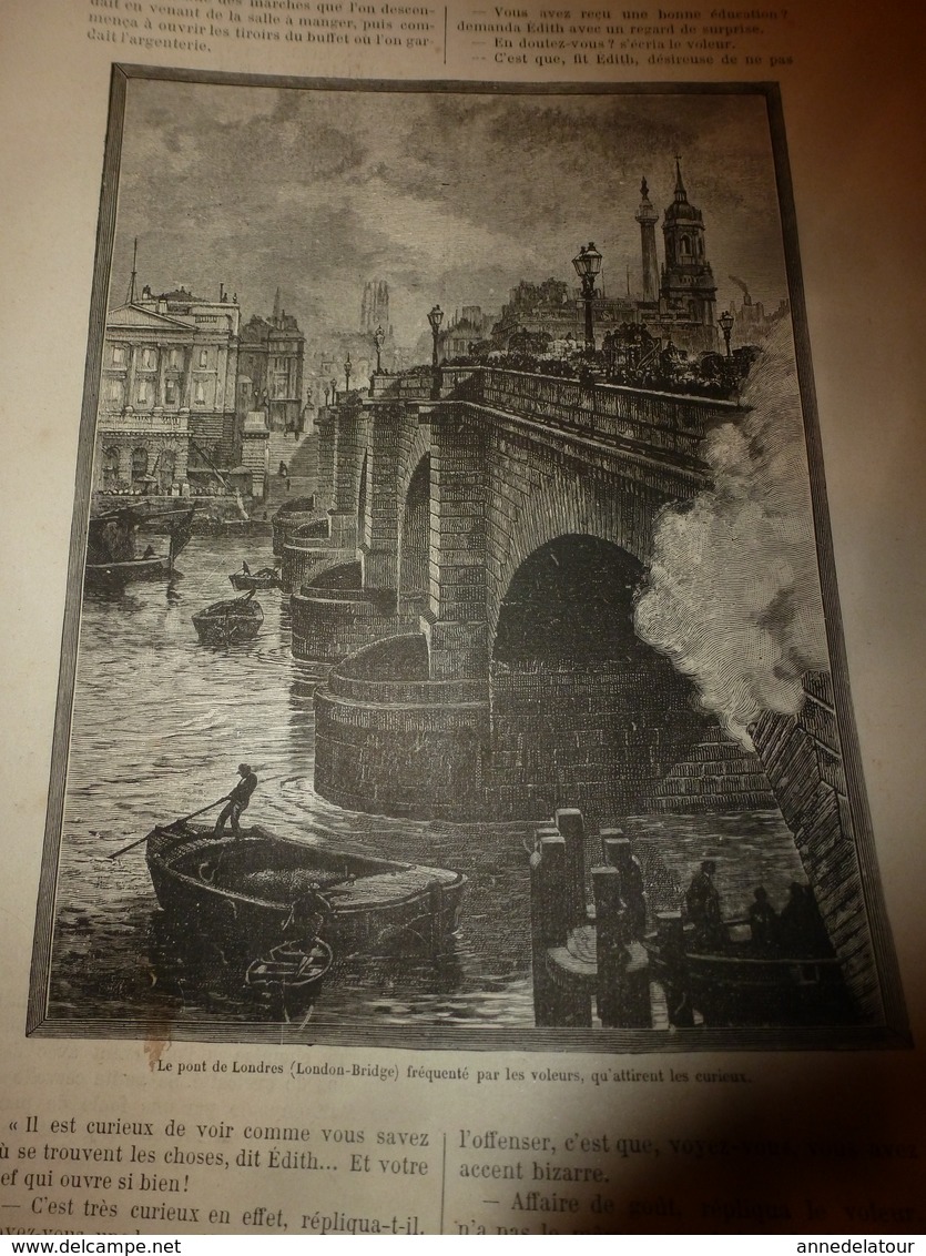 1890 Le Petit Français Illustré ---->LONDON-BRIDGE; L'aigle-pêcheur; La Famille  Milliardaire Rothschild; Etc - 1850 - 1899