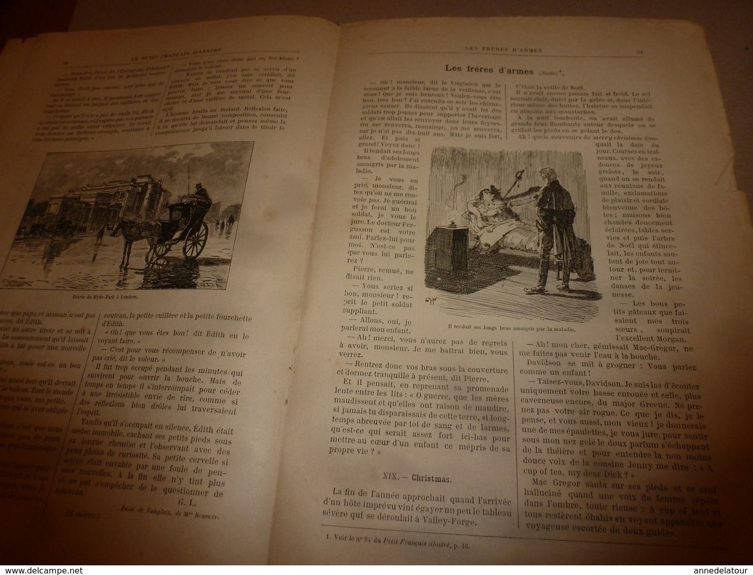 1890 Le Petit Français illustré ---->LONDON-BRIDGE; L'aigle-pêcheur; La famille  milliardaire Rothschild; etc