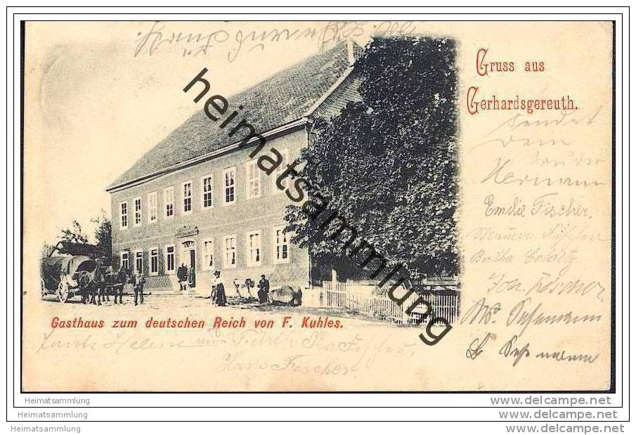 Hildburghausen - Gerhardtsgereuth - Gasthaus Zum Deutschen Reich Von F. Kuhles - Hildburghausen