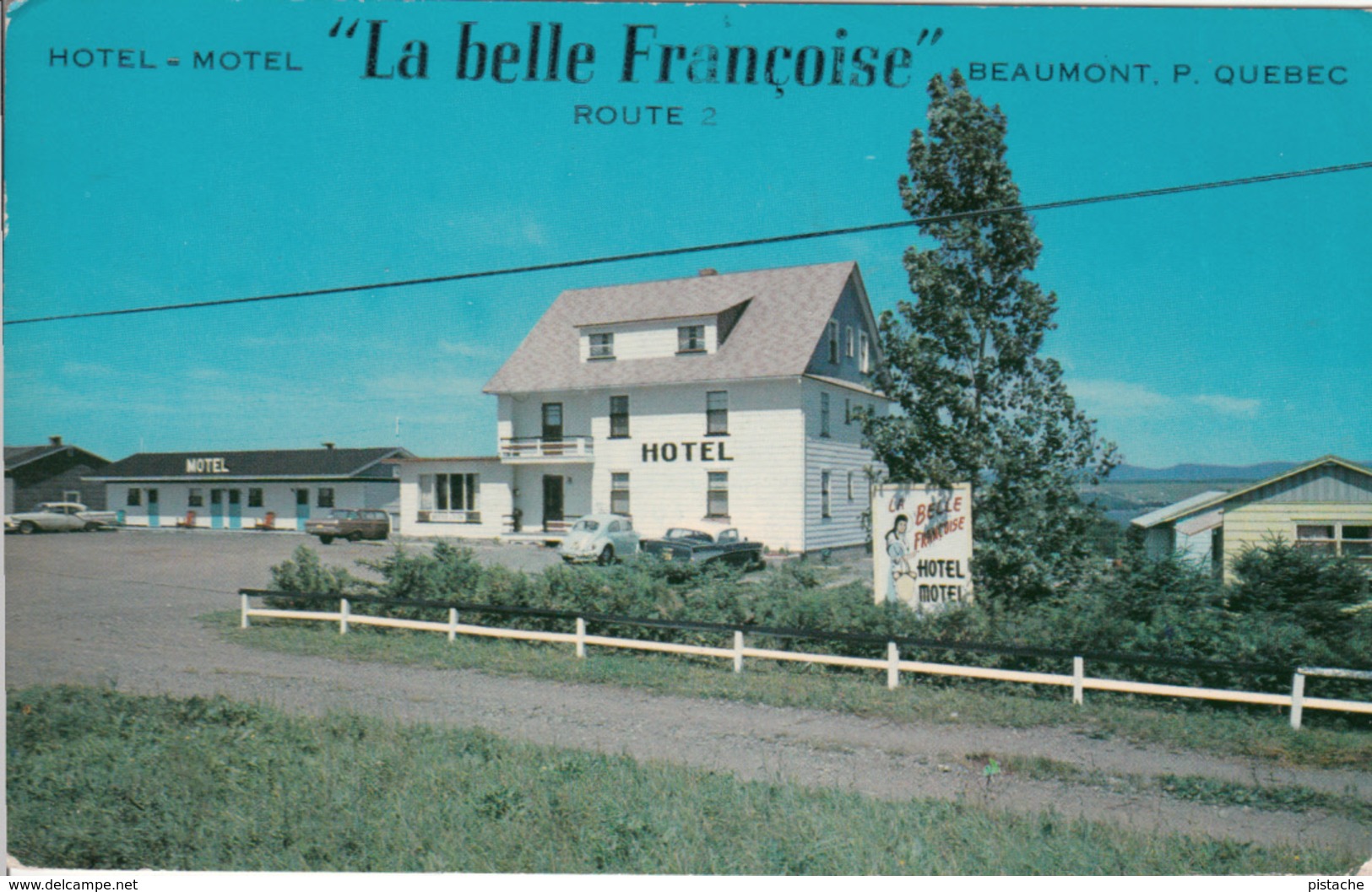 Beaumont Québec - Motel Hotel Cabines "La Belle Françoise" - Written In 1968  - 2 Scans - Other & Unclassified