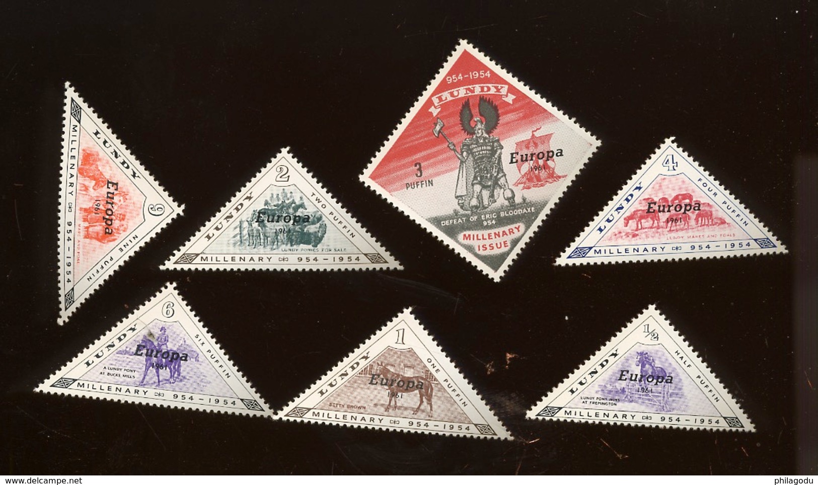 LUNDY.  EUROPA 1961 **. Very Fresh.   Lot Of 50 Sets Mint N.H. - Local Issues