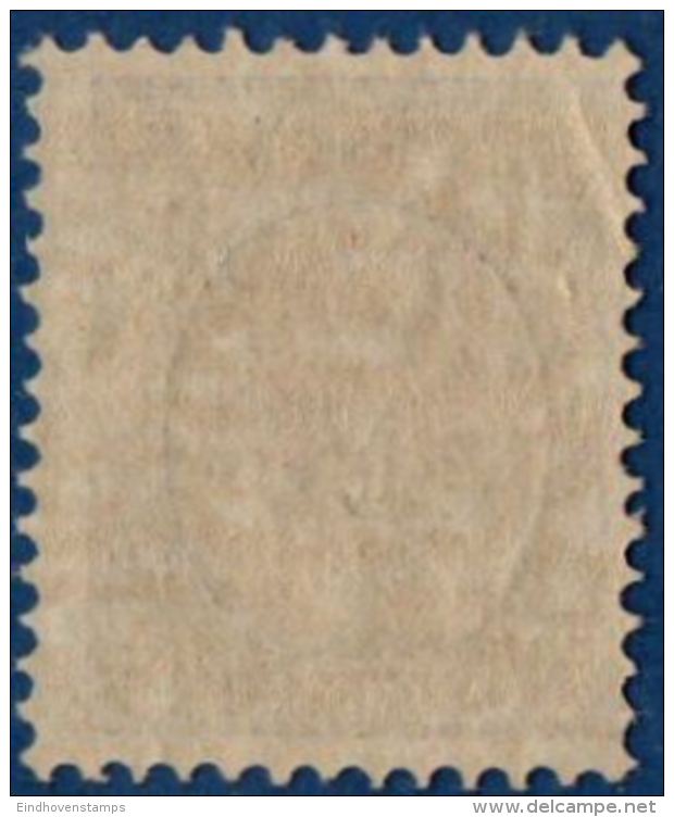 Nederland 1914 50 Cent Willemina Grijs En Violet MNH, Mi 80, Grey And Purple - Unused Stamps