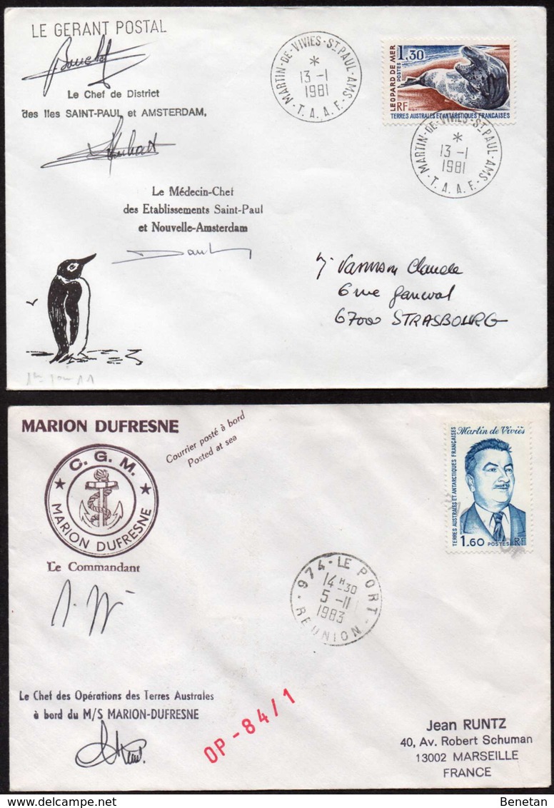 France TAAF 6 Different Covers - Colecciones