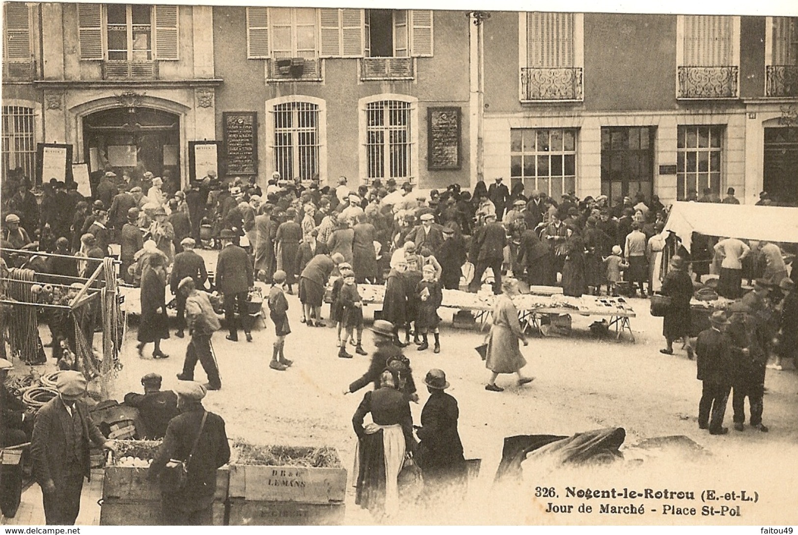 NOGENT-LE-ROTROU - Jour De Marché  - Place St Pol 141 - Nogent Le Rotrou