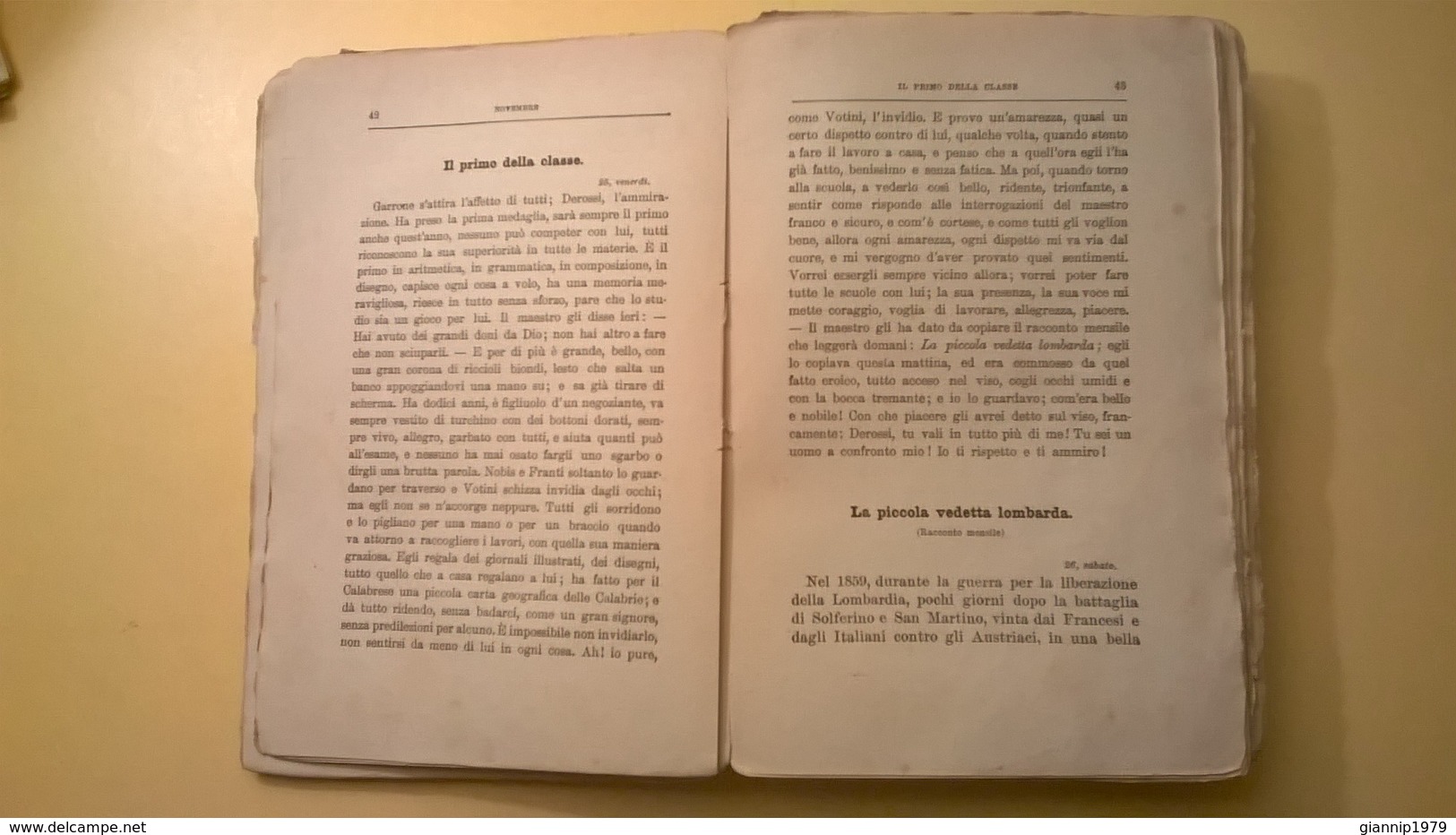 1912 RARITA' ANTICO LIBRO CUORE EDMONDO DE AMICIS ORIGINALE PRIMA EDIZIONE DA RILEGARE EDITORE TREVES - Libri Antichi