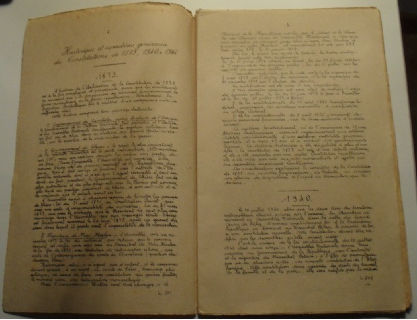 1946 ND - France - Droit Constitutionnel - L'Organisation Politique De La France - De 1875 à 1946 - Decrees & Laws