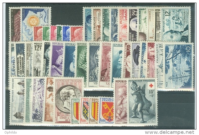 France  Année Complete  1955   * *   TB - 1950-1959