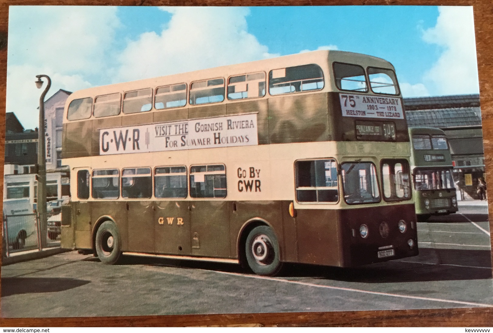 Western National Leyland ‘Atlantean’ No. 900 (900DTT) In GWR Livery, Photographed In Penzance 1979 - Buses & Coaches