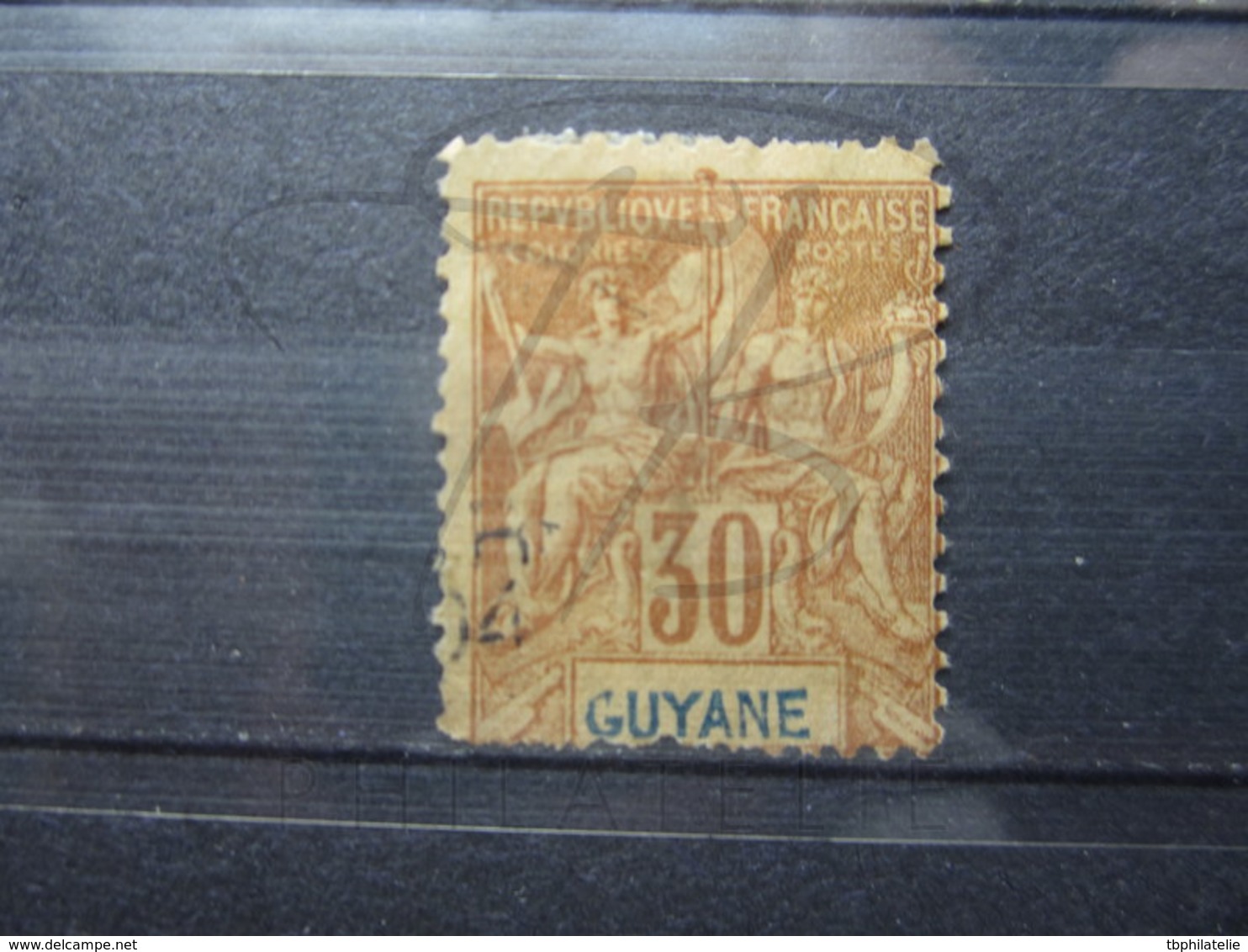 VEND TIMBRE DE GUYANE N° 38 !!! - Used Stamps