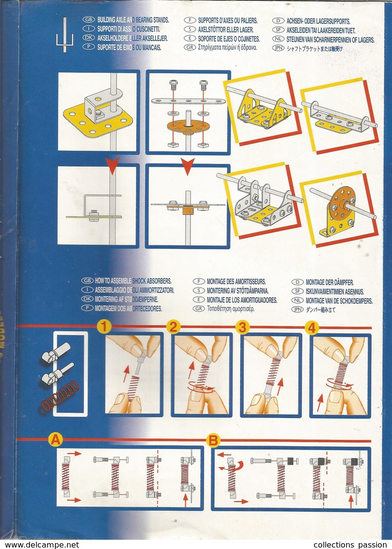 Catalogue MECCANO , Pour Bien Réussir Tes Modéles , 4 Pages , 3 Scans , Frais Fr 1.95 E - Meccano