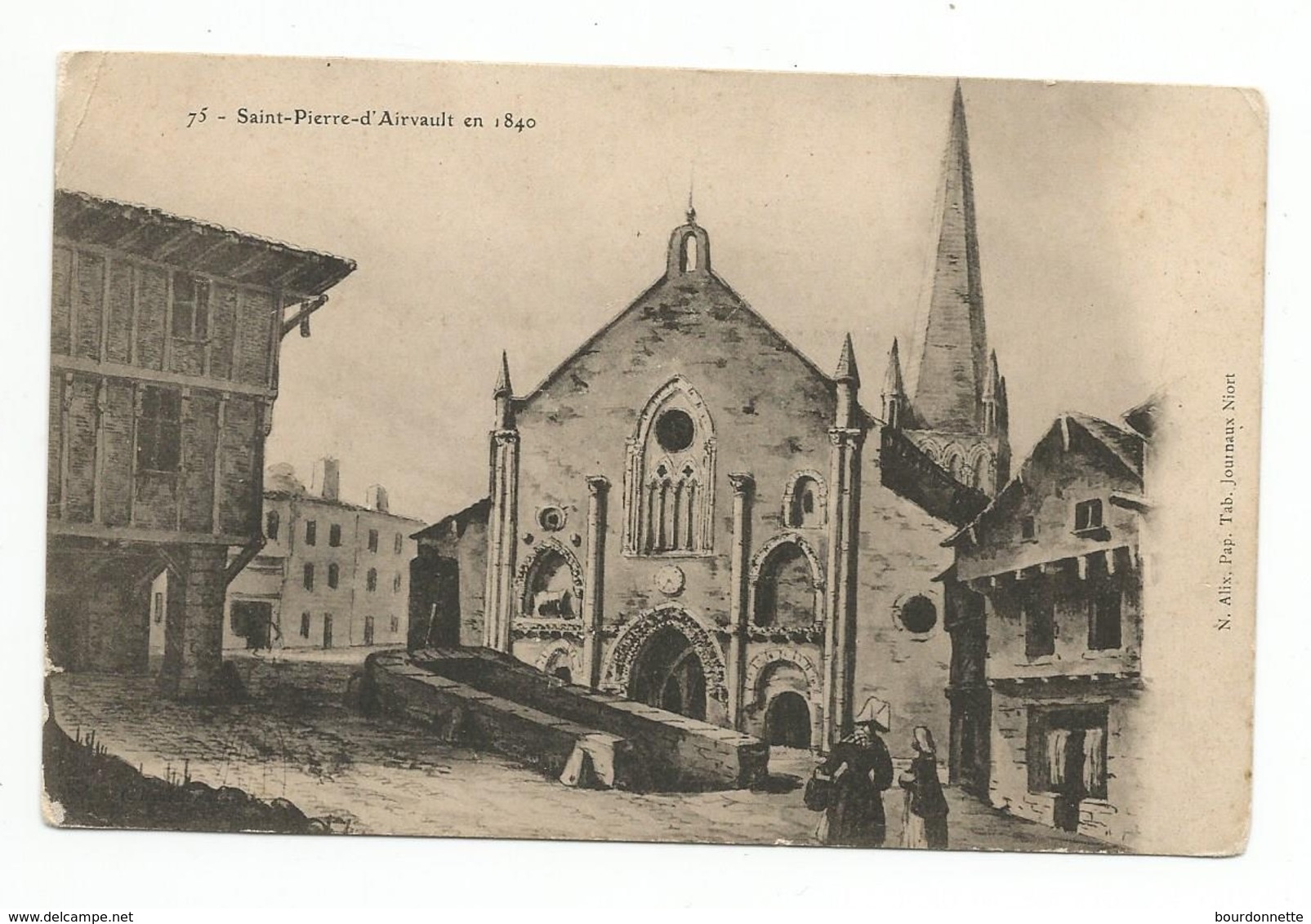 79 AIRVAULT -- Saint-Pierre D' Airvault En 1840 - Airvault