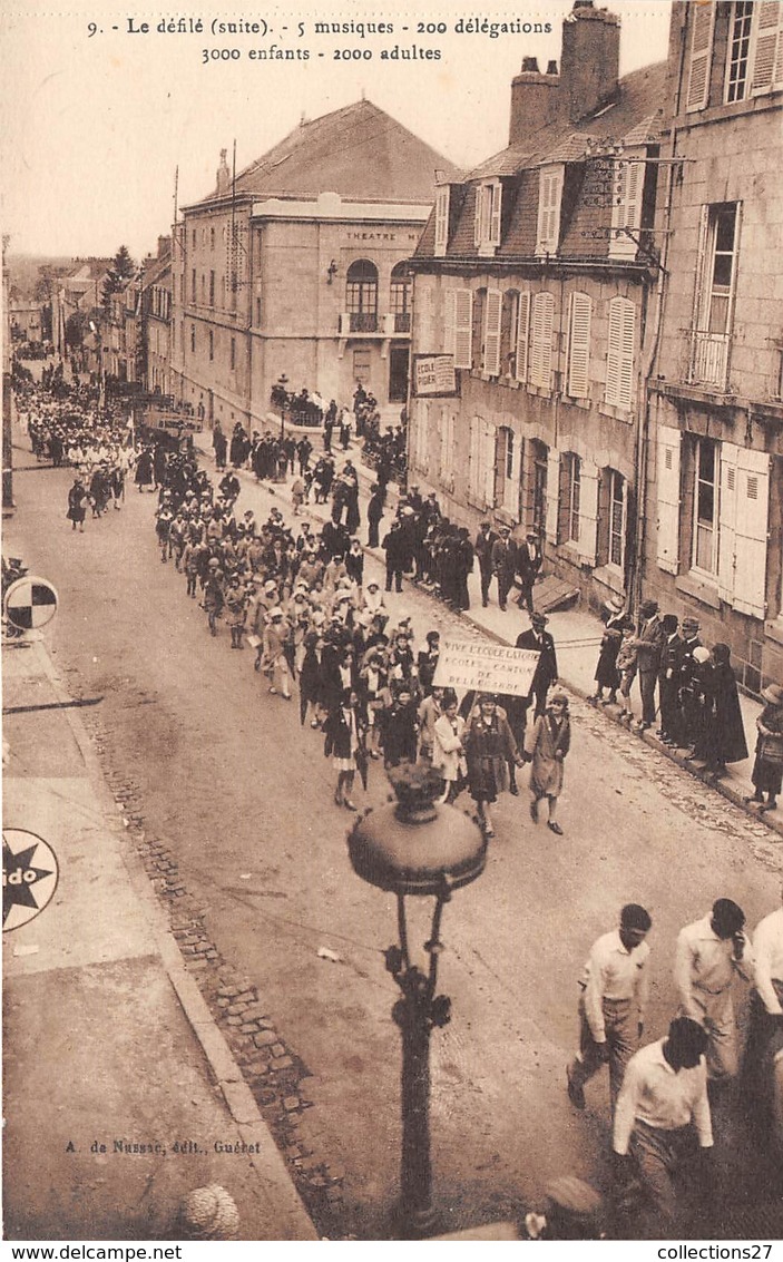 23-GUERET- LE DEFILE- MUSIQUES 200 DELEGATIONS , 3000 ENFANTS , 2000 ADULTES - Guéret