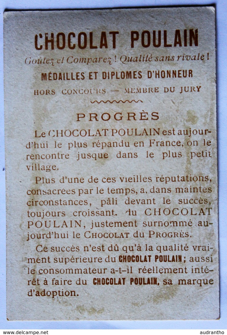 Belle Chromo Chocolat Poulain Arrivée à Toulon Soldat Marin Militaria - Poulain