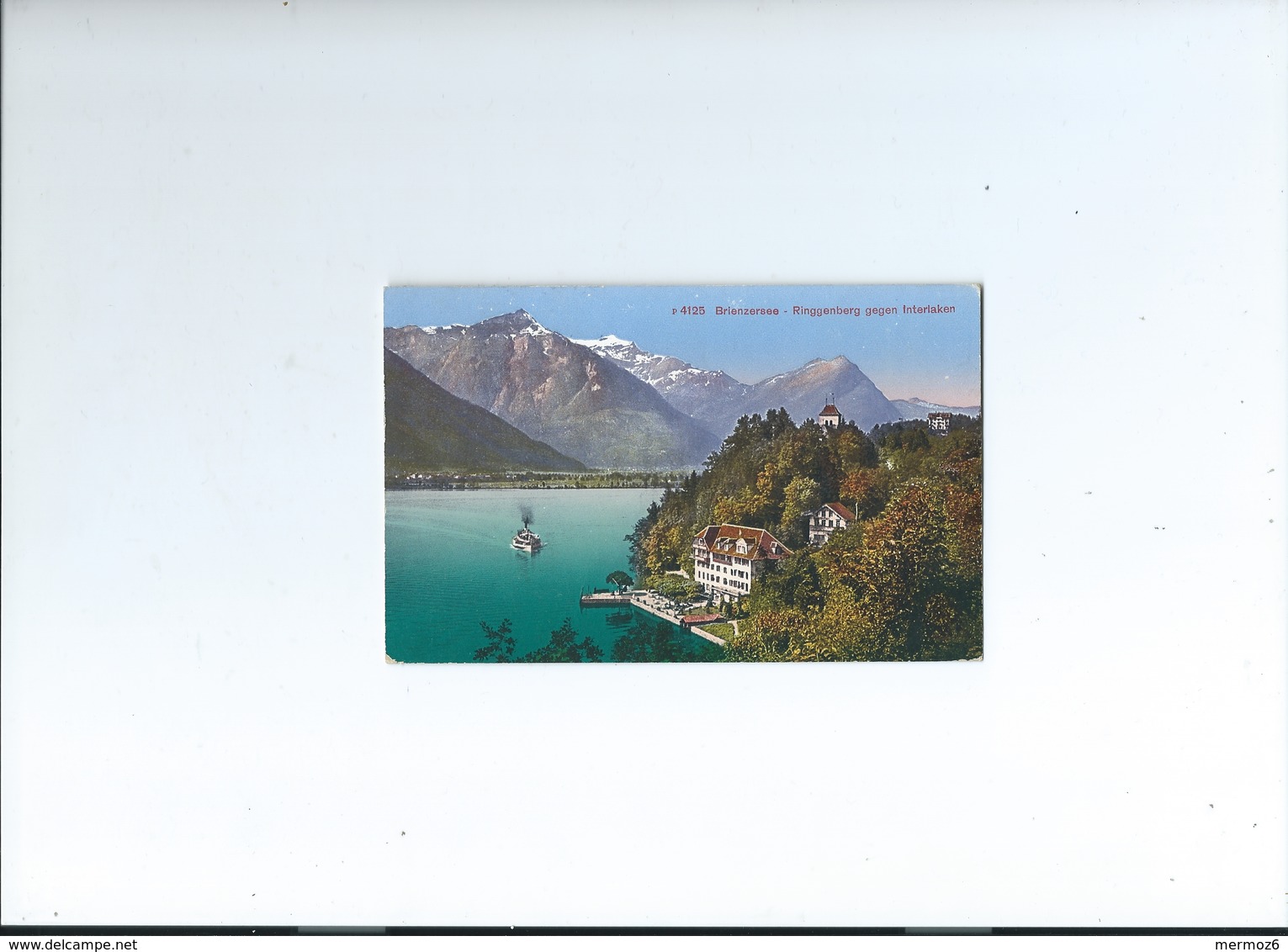 Brienzersee Ringgenberg Gegen Interlaken 4125 Bateau Paquebot Navire 1918 - Interlaken