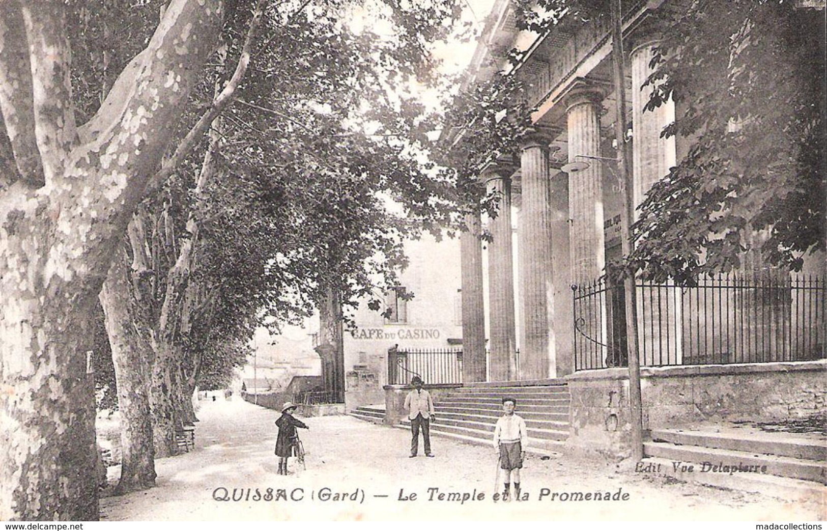 Quissac (30 - Gard) Le Temple Et La Promenade - Quissac