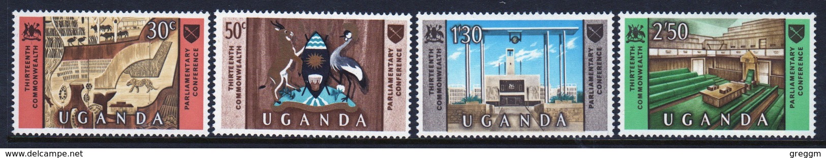 Uganda Set Of Stamps Issued To Celebrate 13th Commonwealth Conference. - Uganda (1962-...)