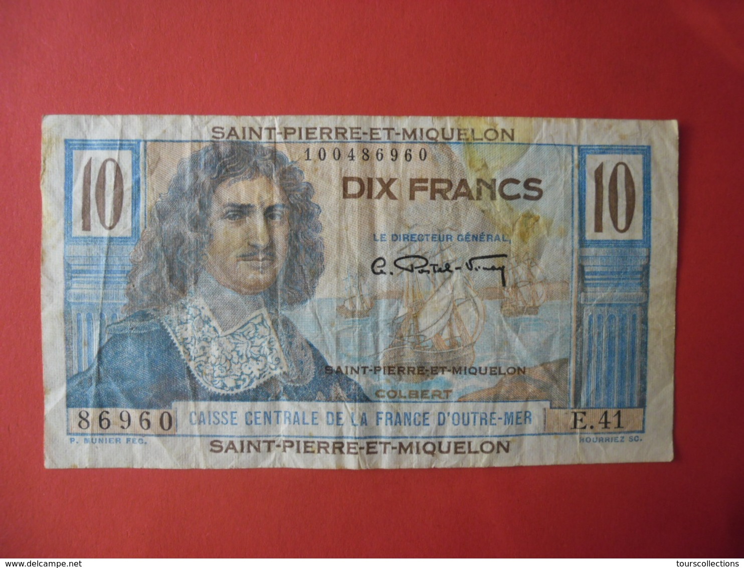 Billet Saint-Pierre-et-Miquelon, 10 Francs, Undated (1950-1960), TB, KM:23 - COLBERT - Autres & Non Classés