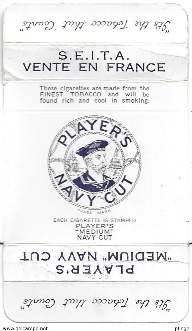 Ancien Paquet Vide  De 20 Cigarettes Players Navy Cut - Etuis à Cigarettes Vides