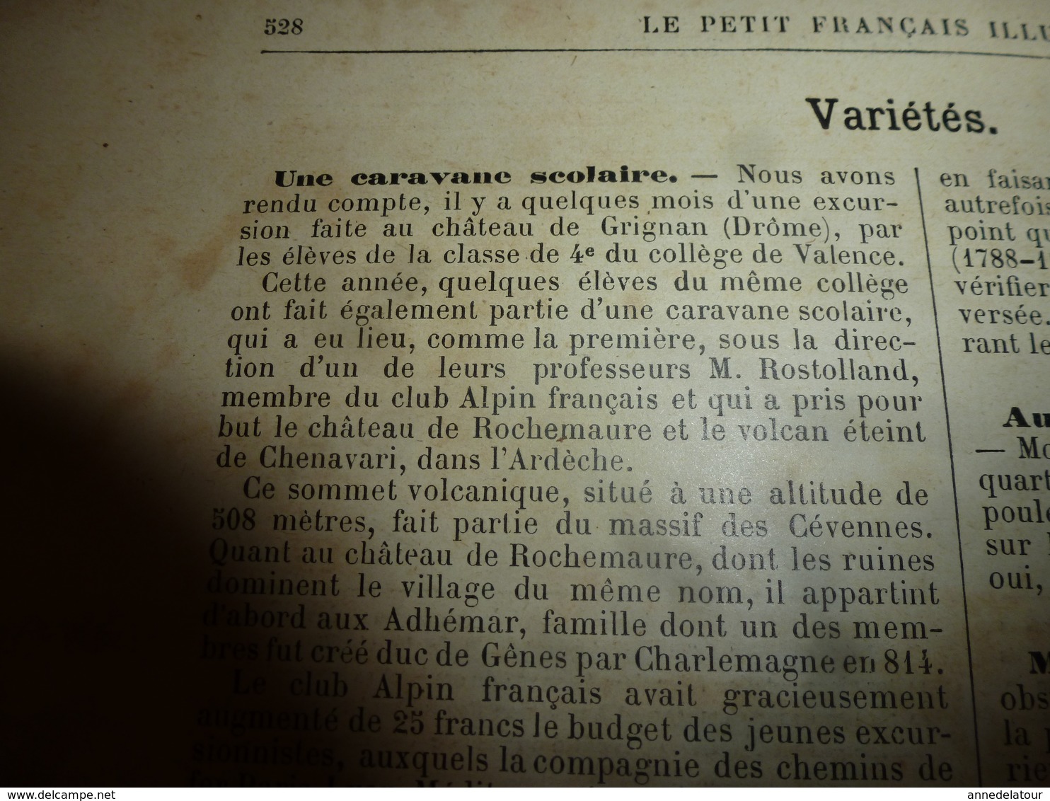 1890 Le Petit Français illustré : L'autruche-monture;Un américain trav. la Manche à nage de Boulogne à Folkestonne ; etc