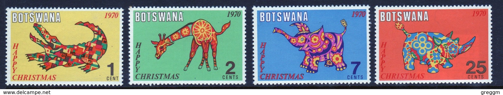 Botswana Set Of Stamps From 1970 To Celebrate Christmas. - Botswana (1966-...)