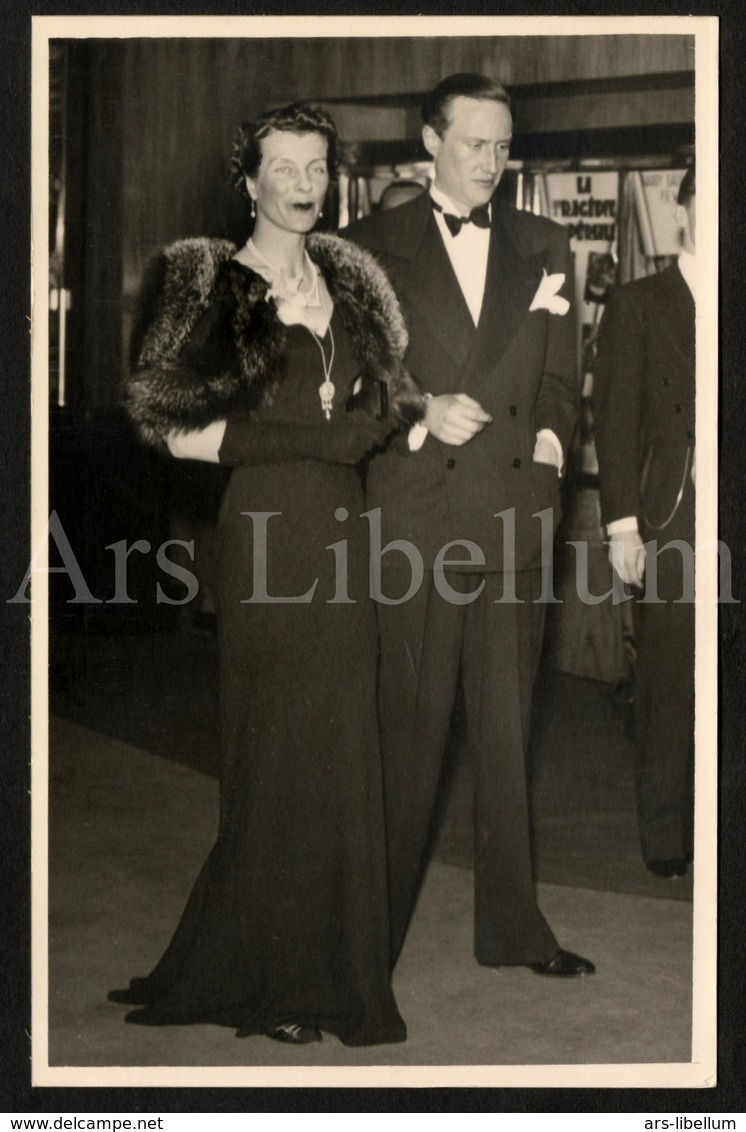 Postcard / ROYALTY / Belgique / België / Prince Carl Bernadotte / Le Cinéma Métropole / Bruxelles / 1938 - Beroemde Personen