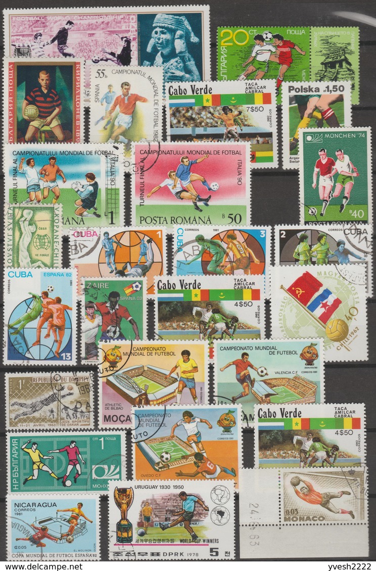 Football Et Sports, Petit Lot De Timbres Oblitérés. 14 Scans - Oblitérés