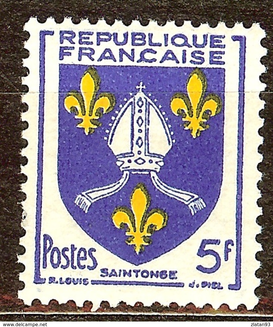 SUPERBE BLASON YT N°1005 SAINTONGE NEUF Avec GOMME** - 1941-66 Armoiries Et Blasons