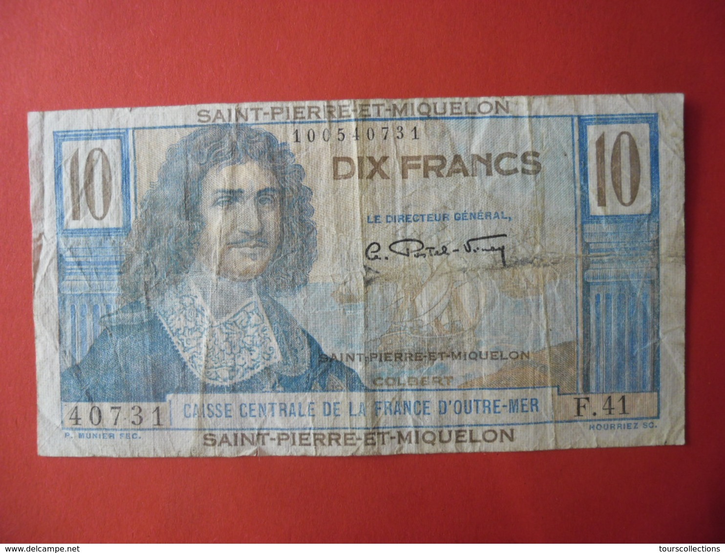 Billet Saint-Pierre-et-Miquelon, 10 Francs, Undated (1950-1960), TB, KM:23 - COLBERT - Autres & Non Classés