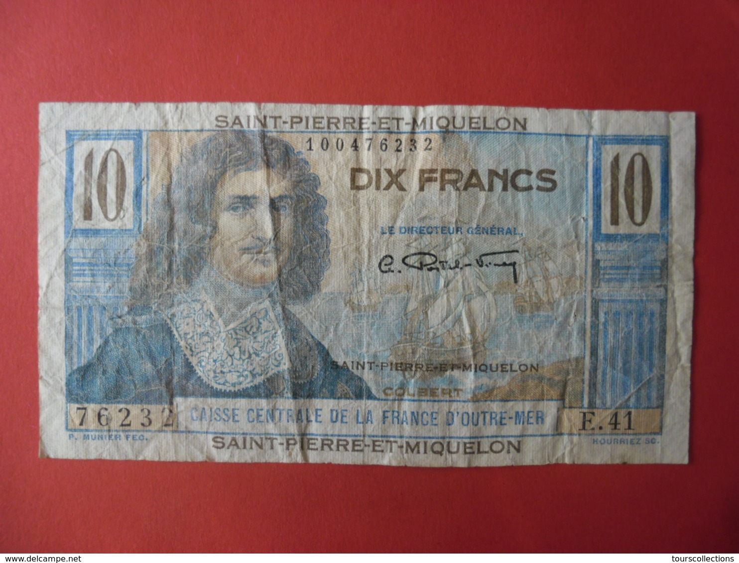 Billet Saint-Pierre-et-Miquelon, 10 Francs, Undated (1950-1960), TB, KM:23 - COLBERT - Autres & Non Classés