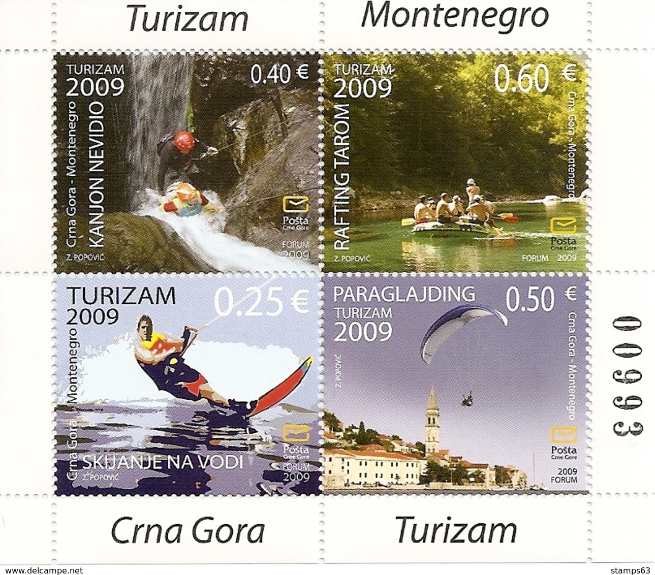 MONTENEGRO, 2009, BOOKLET 9, Tourism 2009, MH6 - Montenegro
