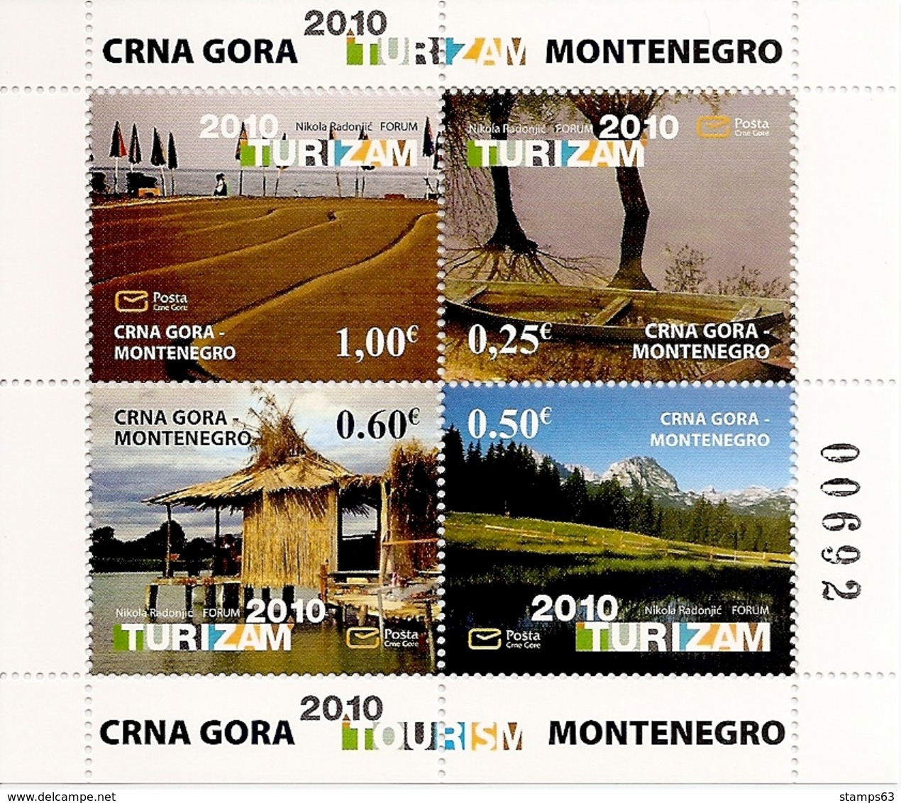 MONTENEGRO, 2010, BOOKLET 10, Tourism 2010, MH7 - Montenegro