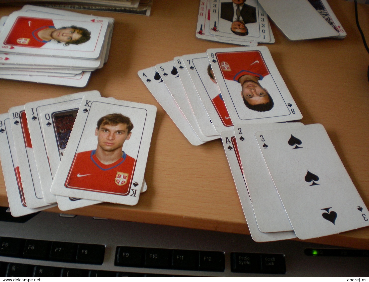 Footbal Playing Cards  Serbia World Cup South Africa not set mising king of the cube 51+3 joker + 1 empty