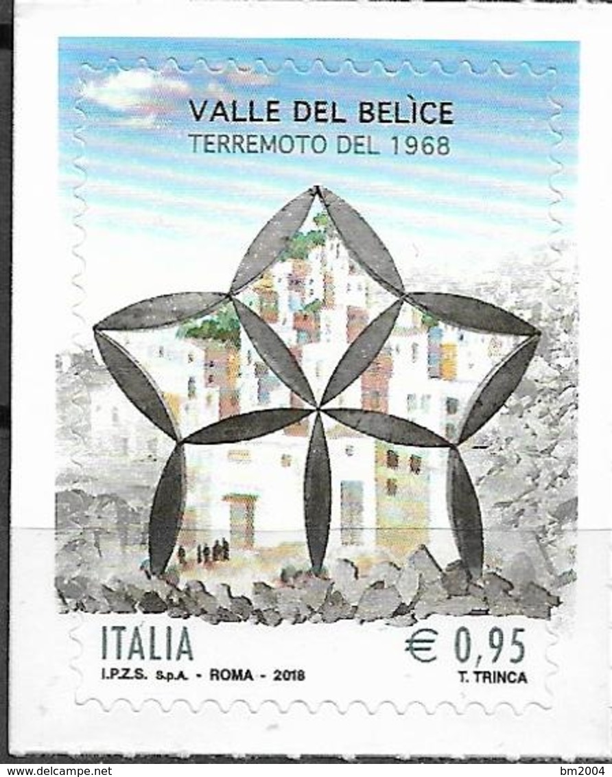 2018 Italien Mi.4041**MNH 50. Jahrestag Des Erdbebens Im Belice-Tal, Sizilien. - 2011-20:  Nuevos