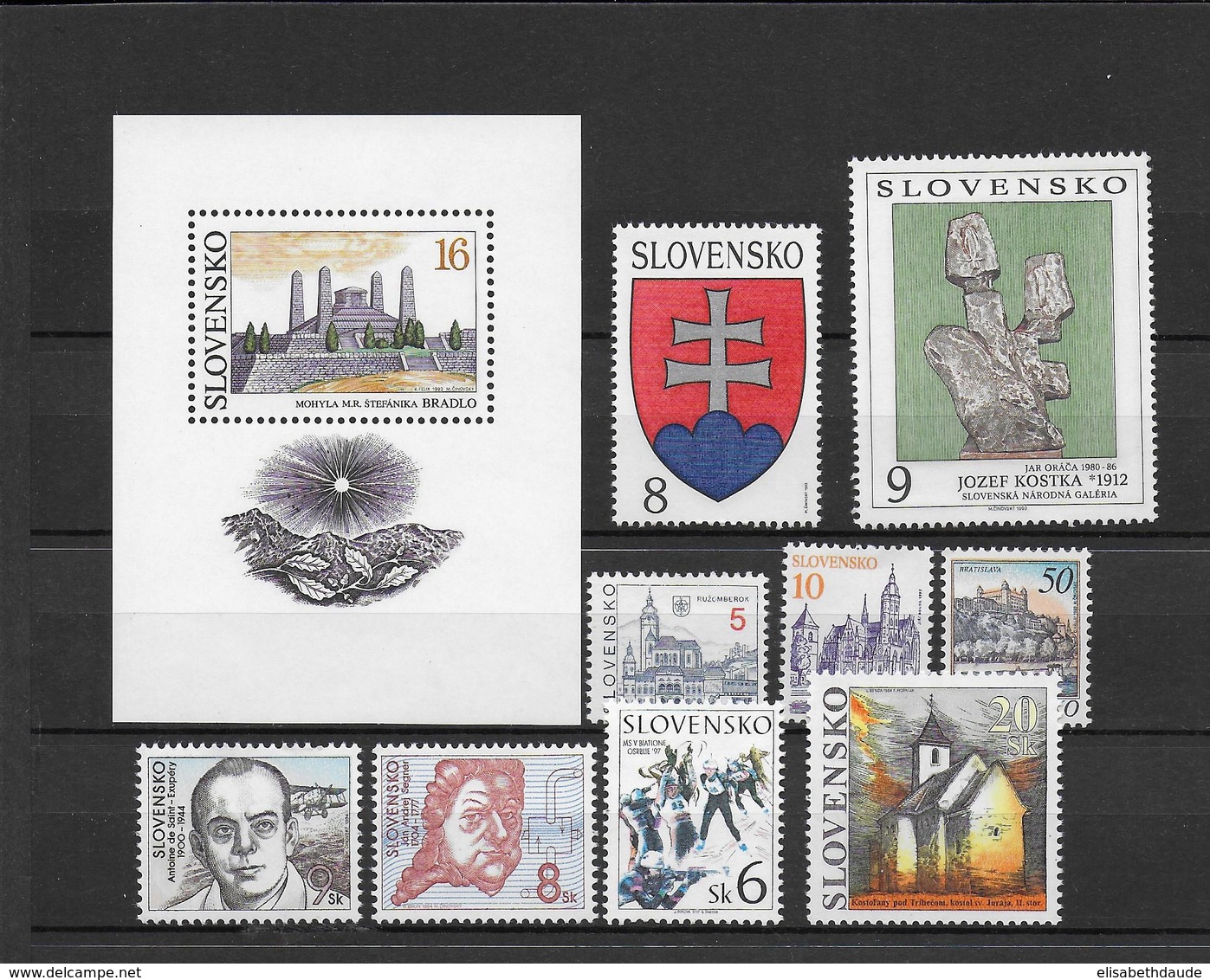 SLOVAQUIE - COLLECTION 2005/2009 ** (+ QUELQUES 1993/94) DONT VALEURS EURO - COTE = 230 EUR - 4 SCANS - Collections, Lots & Séries