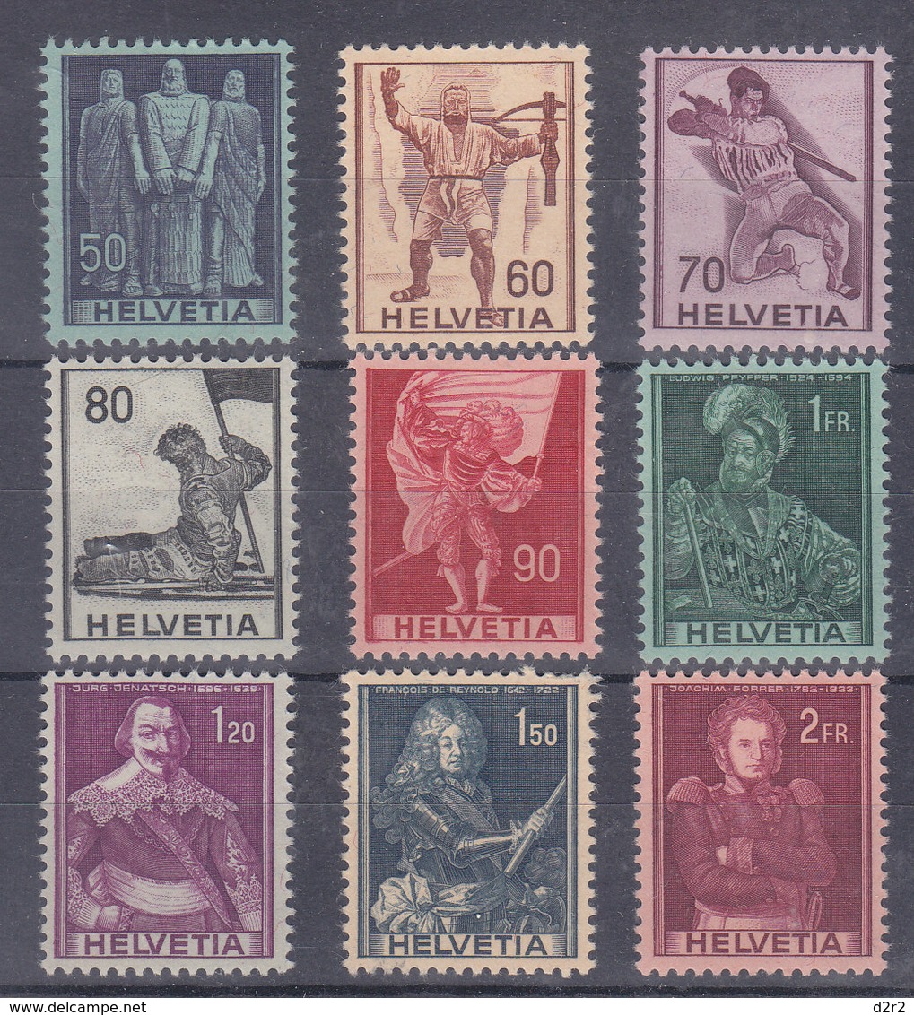 1941 - MOTIFS HISTORIQUES - 243-251** - COTE 67.-- CHF - Nuovi