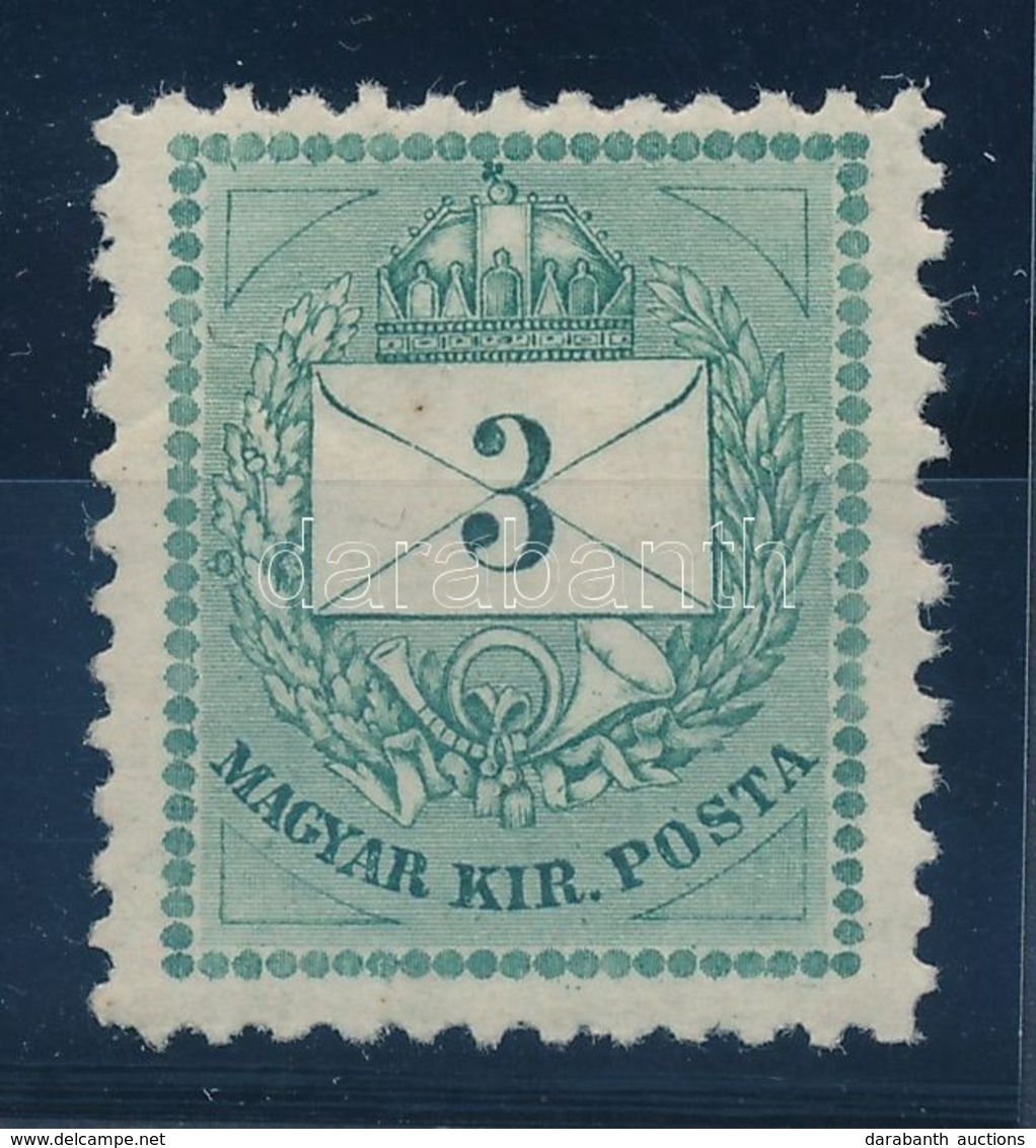 ** 1874 3kr 11 1/2 Fogazással, Luxus Darab (24.000) - Altri & Non Classificati