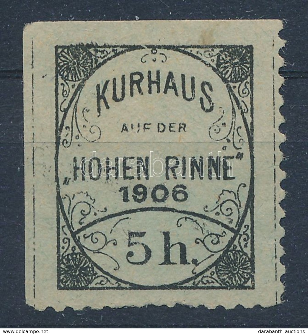 (*) 1906 Hohe Rinne 5h Hotelpostabélyeg - Autres & Non Classés