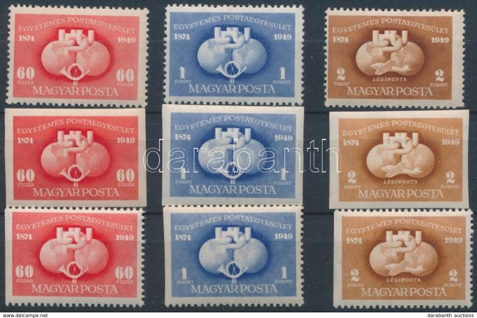 ** 1949 UPU A + B + C Sorok (5.300) - Other & Unclassified