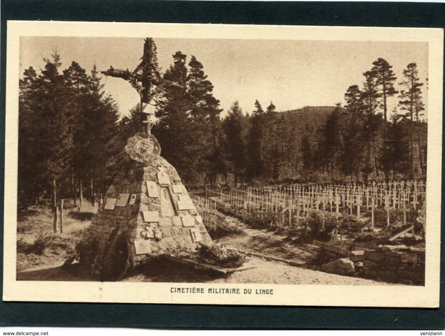 CPA - Cimetière Militaire Du Linge - Cimetières Militaires