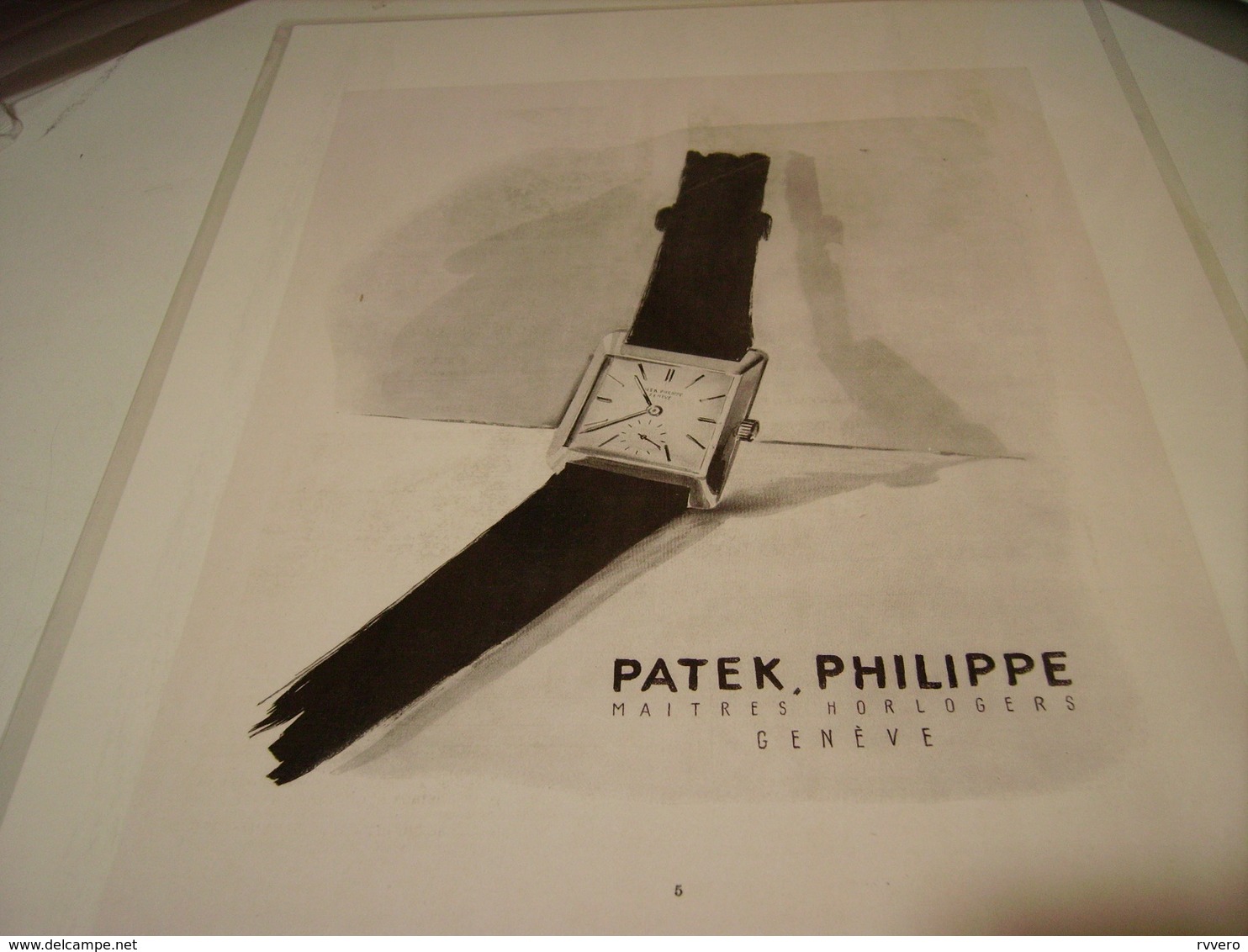 ANCIENNE PUBLICITE  MONTRE PATEK PHILPPE 1952 - Autres & Non Classés