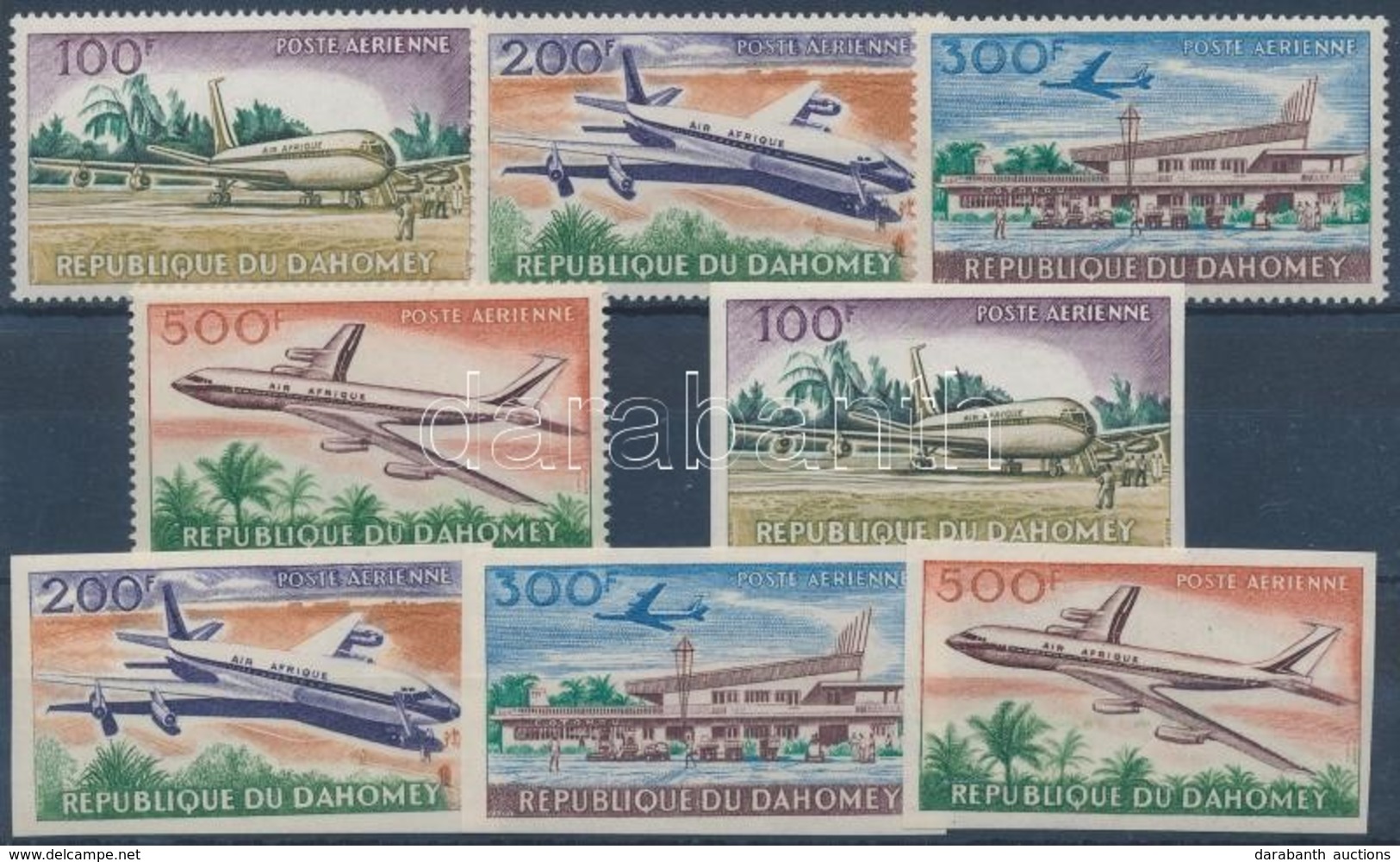 ** 1963 Repül?tér Fogazott + Vágott Sor Mi 222-225 - Other & Unclassified