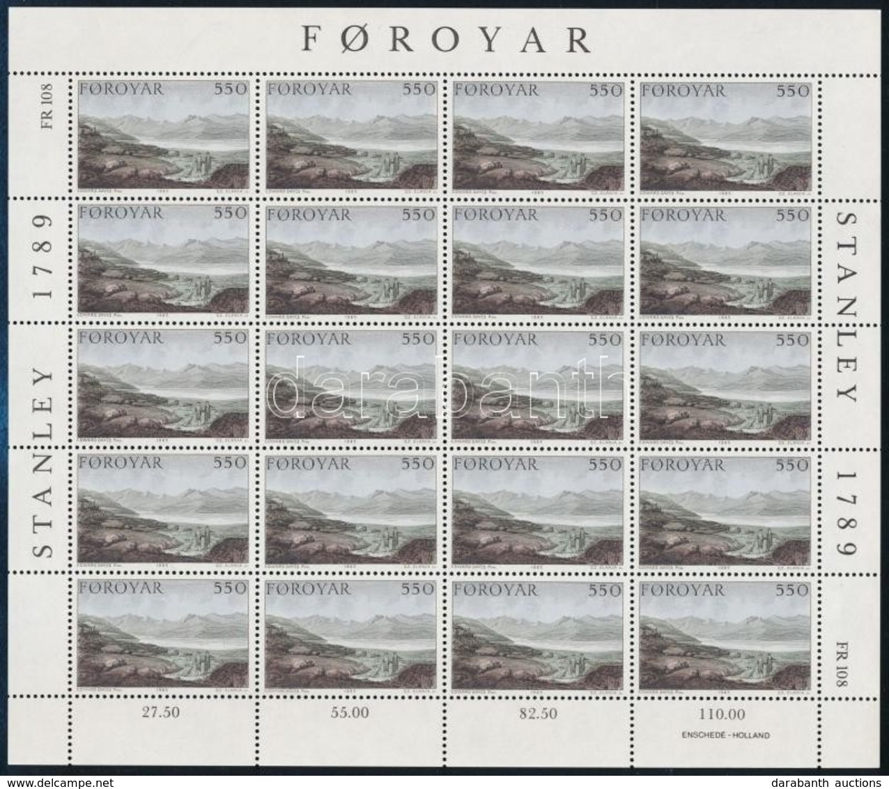 ** 1985 Festmények Kisívsor Mi 112-115 - Other & Unclassified