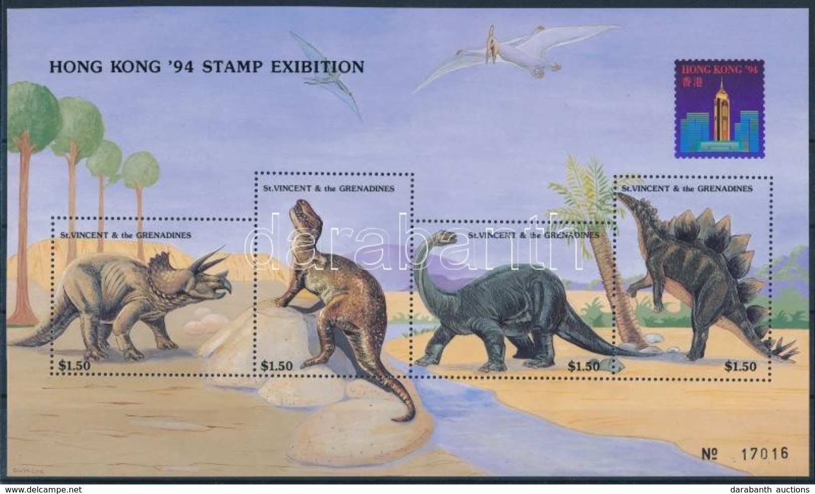 ** 1994 Dinoszauruszok Blokk Mi 306 - Otros & Sin Clasificación