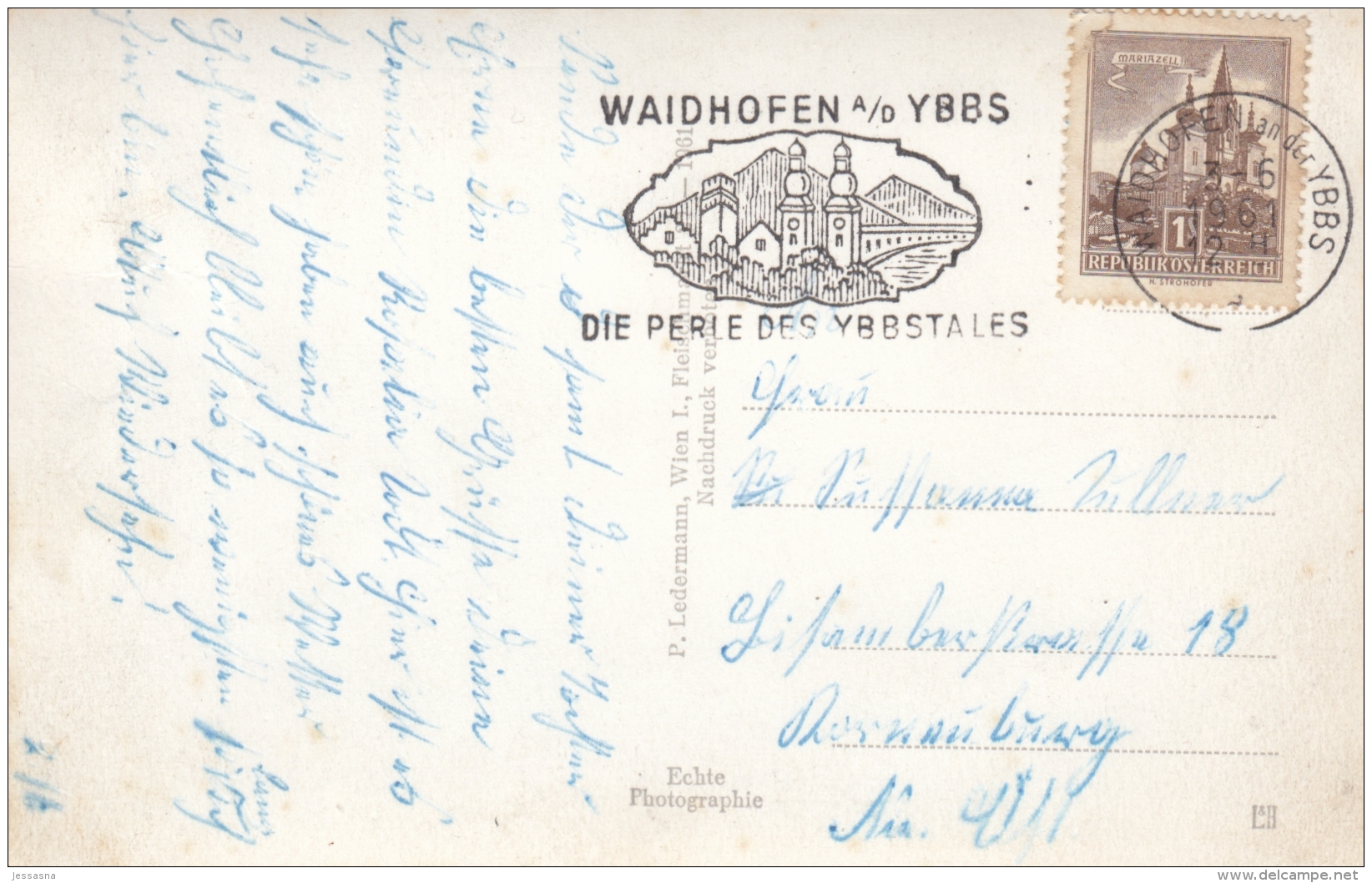 AK- NÖ - St. Leonard Am Walde - Bez. Waidhofena.d. Ybbs - Strassenansicht Mit Gasthof - 1961 - Waidhofen An Der Ybbs