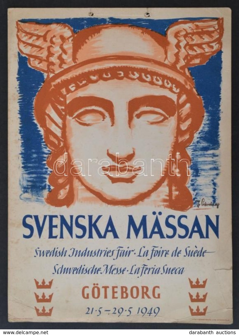 1949 Svenska Mässan - Swedish Industries Fair. Ofszet, Papír. Plakát / Poster On Cartboard. 22x31 Cm - Otros & Sin Clasificación